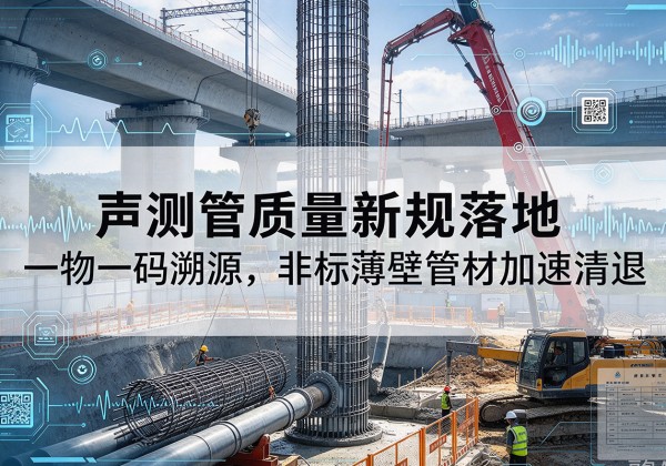 凉城声测管质量新规落地，一物一码溯源，非标薄壁管材加速清退