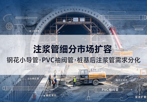 凉城注浆管细分市场扩容，隧道钢花小导管、PVC 袖阀管、桩基后注浆管需求分化